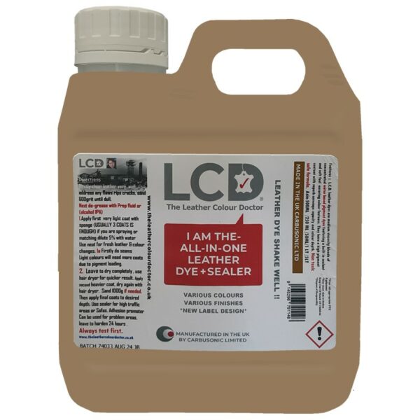 Scratch Doctor All In One Leather Colourant, Leather Dye, Leather Paint  250ml Medium Brown