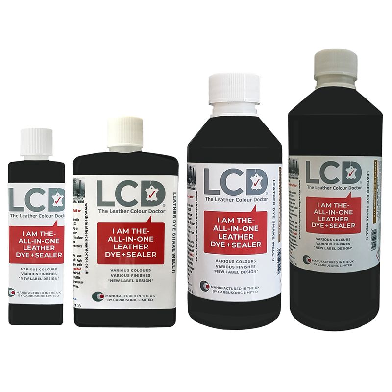 Black Leather Shoe Dye - All In One Dye and Sealer - The Leather